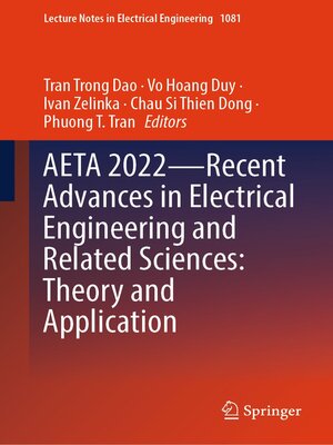 cover image of AETA 2022—Recent Advances in Electrical Engineering and Related Sciences